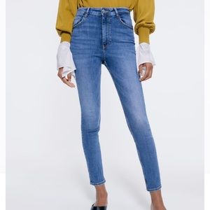 ZARA high rise skinny jeans